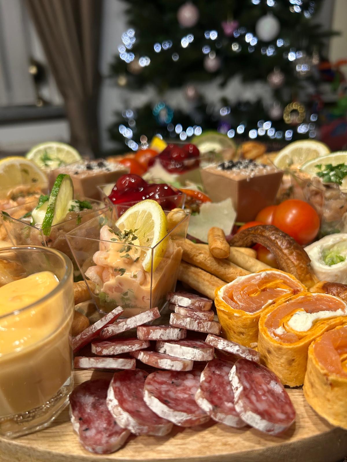 Feestdagen borrelplank