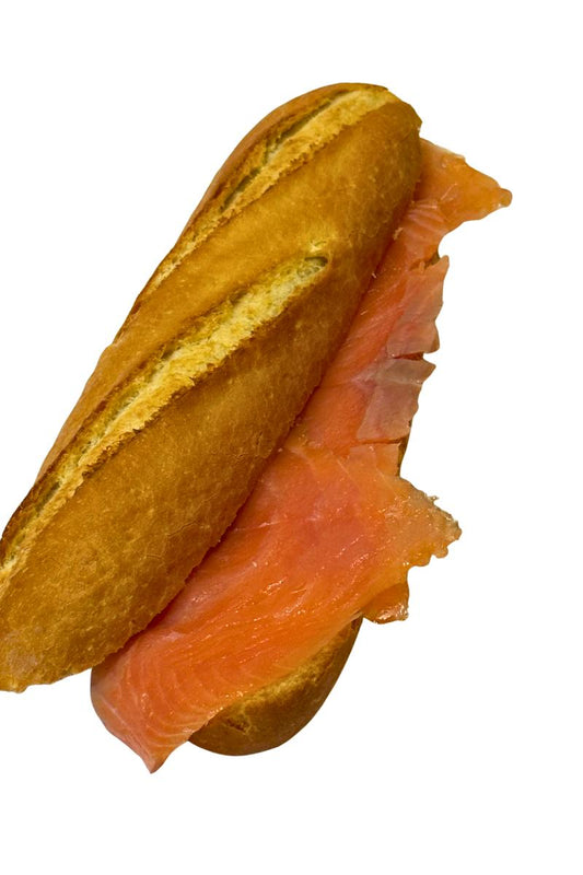 Gerookte zalm met kruidenkaas