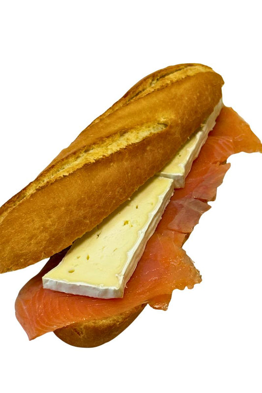 Gerookte zalm met brie